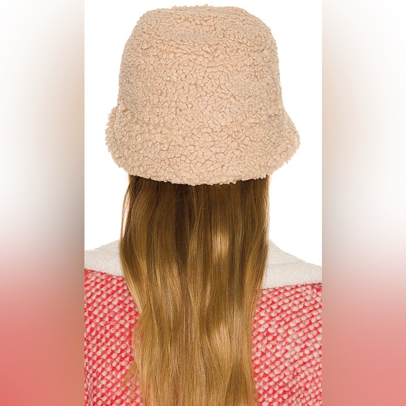 RUSLAN BAGINSKIY Monogram Embellished Lampshade Bucket Hat in Neutrals - Picture 2 of 3